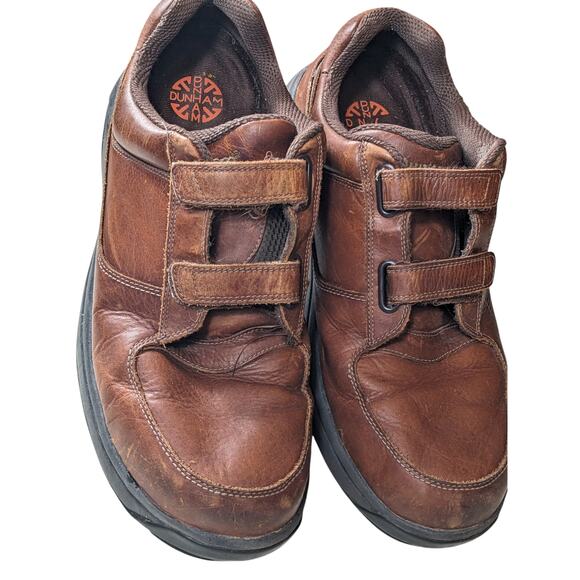 Dunham Shoes Mens 14 Winslow Leather Slip On Casual Loafers Comfort Strap 8009SB - Picture 1 of 15